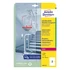 Etikett AVERY L8012-10 210x148mm antimikrobiális átlátszó 20 címke/doboz 10 ív/doboz