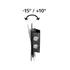 Hama Tilt TV Wall Bracket (26") Black