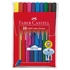 Filctoll készlet, háromszögletű, FABER-CASTELL "Grip", 10 különböző szín