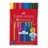 Filctoll készlet, háromszögletű, FABER-CASTELL "Grip", 10 különböző szín