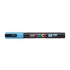 Dekormarker, 0,9-1,3 mm, UNI "Posca PC-3M", világoskék