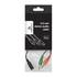 Gembird 3.5mm 4-pin socket to 2x3.5mm stereo plug adapter cable Black