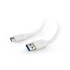 Gembird CCP-USB3-AMCM-1M-W USB3.0 AM to Type-C cable 1m White
