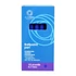 Golyóstoll 0,7mm, gumírozott kék átlátszó test, Bluering® , írásszín kék