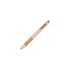 Golyóstoll, 0,27 mm, nyomógombos, ZEBRA "Z-Grip Smooth Rose Gold", kék