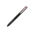 Golyóstoll, 0,27 mm, nyomógombos, négyszínű, PILOT "Super Grip G", fekete