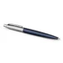 Golyóstoll, 0,7 mm, ezüst színű klip, royal kék tolltest, PARKER, "Royal Jotter", kék
