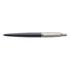 Golyóstoll, 0,7 mm, ezüst színű klip, royal kék tolltest, PARKER, "Royal Jotter", kék