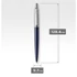 Golyóstoll, 0,7 mm, ezüst színű klip, royal kék tolltest, PARKER, "Royal Jotter", kék