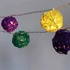 Iris Gömb alakú fonott/rattan/4m/több színű/20db LED-es/3xAA elemes fénydekoráció