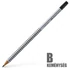 Grafitceruza radírral, B, háromszögletű, FABER-CASTELL "Grip 2001"