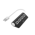 Hama 200119 fekete FIC USB 2.0 HUB, 1:4 BUSPOW.