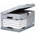 Csapófedeles archiválókonténer, "BANKERS BOX® SYSTEM by FELLOWES®", szürke, 10db/cs