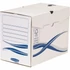 Archiválódoboz, A4, 200mm, FELLOWES "Bankers Box Basic", kék-fehér, 10db/cs