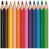 Színes ceruza készlet, háromszögletű, MAPED "Mini Color`Peps Strong", 12 különböző szín
