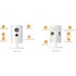 IMOU Cube beltéri, 2MP, 2,8mm(105°),H265, 25fps, IR10m, mikrofon/hangszóró, microSD, fix lencsés Wifi csempekamera