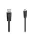 Hama FIC USB A - mini USB B 1,5m fekete adatkábel