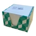 Kockatömb FORTUNA 9x9x6 cm mintás tartóban fehér