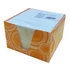 Kockatömb FORTUNA 9x9x6 cm mintás tartóban fehér