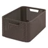 Rattan hatású kosár, 18l, sötétbarna, CURVER "Style M"