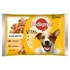 Állateledel alutasakos PEDIGREE Adult kutyáknak 4-pack marha-baromfi válogatás 4x100 g