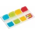Jelölőcímke, műanyag, megerősített, 4x10 lap, 16x38 mm, 3M POSTIT, vegyes színek