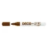 Lakkmarker, 2-4 mm, ICO "Decomarker" barna