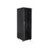 Lanberg FF01-6042-12B 19" 42U SZÉL:600 MÉLY:1000 MAG:2047 lapraszerelt üvegajtós fekete rack szekrény