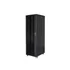 Lanberg FF01-8842-12B 19" 42U SZÉL:800 MÉLY:800 MAG:2047 lapraszerelt üvegajtós fekete rack szekrény