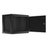 Lanberg WF01-6409-00B 19" 9U SZÉL:600 MÉLY:450 MAG:512 lapraszerelt fémajtós fekete fali rack szekrény