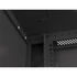 Lanberg WF01-6609-10B 19" 9U SZÉL:600 MÉLY:600 MAG:512 lapraszerelt üvegajtós fekete fali rack szekrény