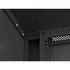 Lanberg WF01-6622-10B 19" 22U SZÉL:600 MÉLY:600 MAG:1085 lapraszerelt üvegajtós fekete fali rack szekrény