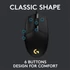Logitech G203 Lightsync fekete gamer egér