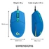 Logitech G203 Lightsync kék gamer egér