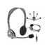 Fejhallgató, mikrofonnal, vezetékes, LOGITECH "H111", fekete