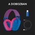 Logitech G435 Lightspeed Wireless kék gamer headset