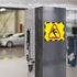 Mágneses tasak, mágneses háttal, A4, TARIFOLD "Magneto Safety", sárga-fekete, 2db/cs