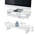 Monitorállvány, LEITZ "Ergo Cosy", fehér