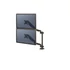 Monitortartó kar, két monitorhoz, FELLOWES, "Platinum Series™ Dual Stacking", fekete