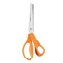Olló, cikkcakk, 23 cm, FISKARS "Classic", narancssárga