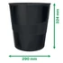 Papírkosár, 15 liter, LEITZ "Recycle", fekete