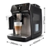 Philips Series 5500 LatteGo EP5549/70 fekete tejhabosítóval automata kávéfőző