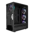 Everest Számítógépház - FLAT MESH (fekete; plexi; ATX; alsó táp; 4x120mm; 1xUSB3.0 + 2xUSB2.0, I/O; porszűrő)