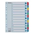 Regiszter, karton, A4, 1-12, ESSELTE "Mylar"