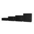 S-Link Rackszekrény - 4U 19" fali kivitel (530x400mm, Flatpack, fekete)