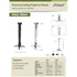 Sunne PRO02S Projektor mennyezeti konzol 430-650mm Black