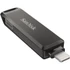 Sandisk 128GB USB C/Apple Lightning iXPAND LUXE Fekete (186553) pendrive