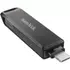 Sandisk 64GB USB C/Apple Lightning iXPAND LUXE Fekete (186552) pendrive