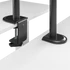 Sbox LCD-352/2-2 17"-32" dönthető, forgatható asztali dual monitor tartó konzol