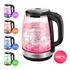Sencor SWK 2090BK 2l inox-fekete üveg vízforraló